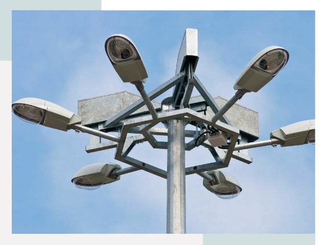 Монтаж осветительных мачт в Новотроицке