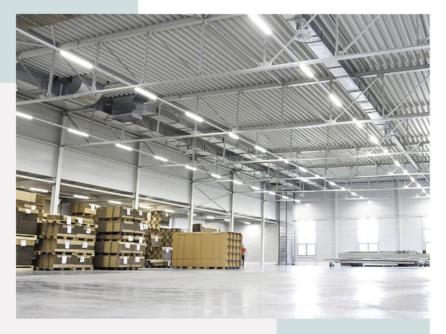 Освещение ангаров в Новотроицке