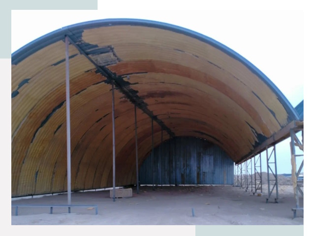 Реконструкция ангаров в Новотроицке