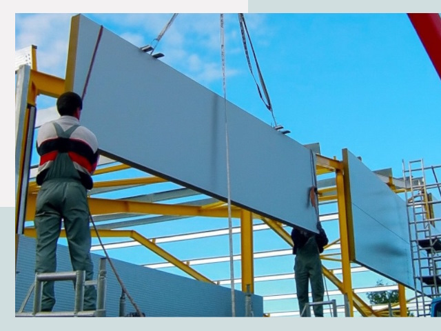 Монтаж сэндвич-панелей в Новотроицке от 628 руб.