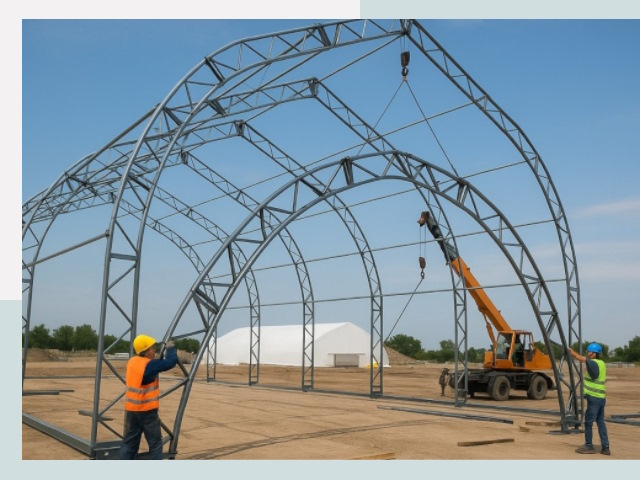 Монтаж ангаров в Новотроицке от 628 руб. - Надежно и быстро